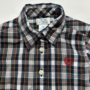Chaps Baby Boys Plaid Long Sleeve Button Up Shirt‎ 3M Green Red Blue White